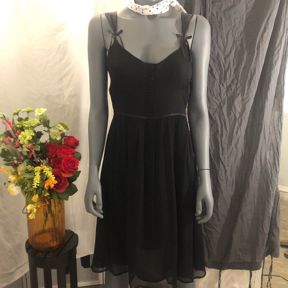 Deletta Silk Black dress
